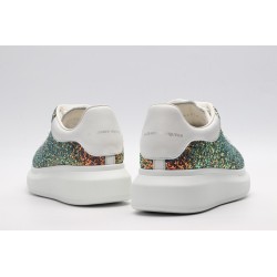 AMQ Shell glitter lace-up sneaker