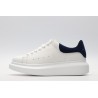 AMQ White &amp; Navy Oversized Sneakers