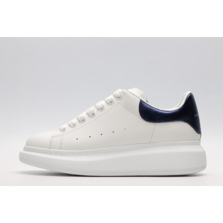 AMQ White &amp; Blue Oversized Sneakers