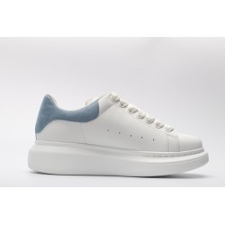 AMQ White &amp; Blue Oversized Sneakers