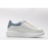 AMQ White &amp; Blue Oversized Sneakers