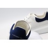 AMQ White &amp; Navy Oversized Sneakers