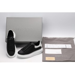 AMQ Black calf leather lace-up sneaker