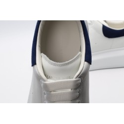 AMQ White &amp; Navy Oversized Sneakers