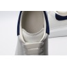 AMQ White &amp; Navy Oversized Sneakers