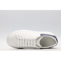 AMQ White &amp; Blue Oversized Sneakers