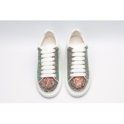 AMQ Shell glitter lace-up sneaker