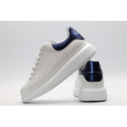 AMQ White &amp; Blue Oversized Sneakers