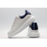 AMQ White &amp; Blue Oversized Sneakers