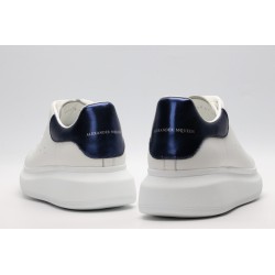 AMQ White &amp; Blue Oversized Sneakers