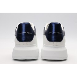 AMQ White &amp; Blue Oversized Sneakers