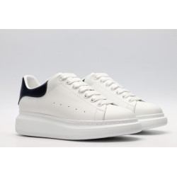 AMQ White &amp; Blue Oversized Sneakers