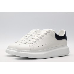 AMQ White &amp; Blue Oversized Sneakers