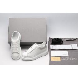 AMQ White &amp; SiL*Ver Tiny Dancer Oversized Sneakers