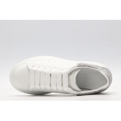 AMQ White &amp; SiL*Ver Tiny Dancer Oversized Sneakers