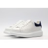 AMQ White &amp; Navy Oversized Sneakers