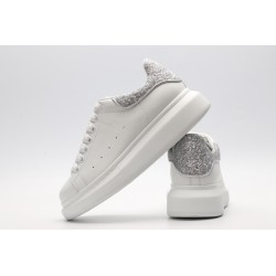 AMQ White &amp; SiL*Ver Tiny Dancer Oversized Sneakers