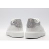 AMQ White &amp; SiL*Ver Tiny Dancer Oversized Sneakers