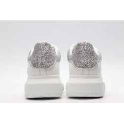 AMQ White &amp; SiL*Ver Tiny Dancer Oversized Sneakers