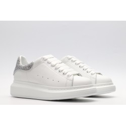 AMQ White &amp; SiL*Ver Tiny Dancer Oversized Sneakers