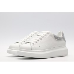 AMQ White &amp; SiL*Ver Tiny Dancer Oversized Sneakers