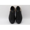 AMQ oversized sneakers black with gold heel