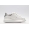 AMQ White &amp; SiL*Ver Tiny Dancer Oversized Sneakers