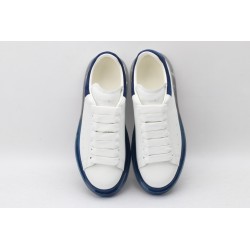 AMQ white &amp; blue oversized sneakers