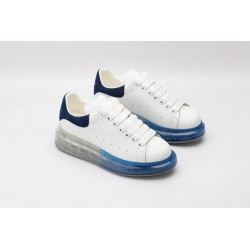 AMQ white &amp; blue oversized sneakers