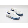 AMQ white &amp; blue oversized sneakers