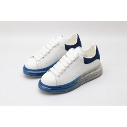 AMQ white &amp; blue oversized sneakers