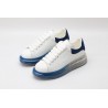 AMQ white &amp; blue oversized sneakers