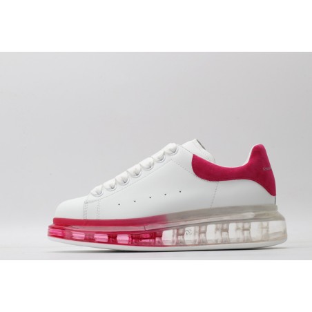 AMQ white &amp; red oversized sneakers