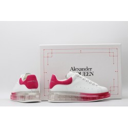 AMQ white &amp; red oversized sneakers