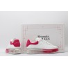 AMQ white &amp; red oversized sneakers