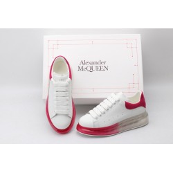 AMQ white &amp; red oversized sneakers