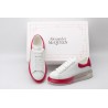 AMQ white &amp; red oversized sneakers