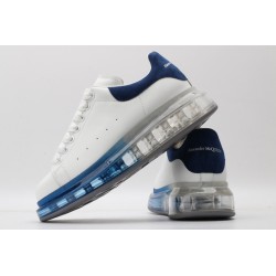 AMQ white &amp; blue oversized sneakers