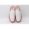 AMQ white &amp; red oversized sneakers