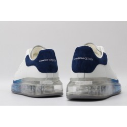 AMQ white &amp; blue oversized sneakers