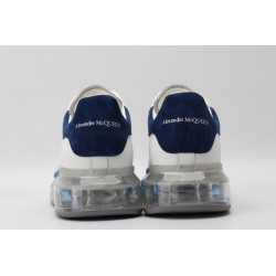 AMQ white &amp; blue oversized sneakers