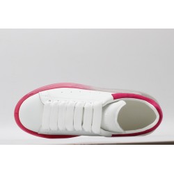 AMQ white &amp; red oversized sneakers