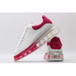 AMQ white &amp; red oversized sneakers