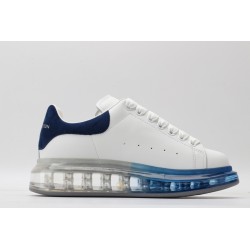 AMQ white &amp; blue oversized sneakers