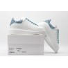 AMQ White &amp; Blue Tiny Dancer Oversized Sneakers