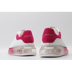 AMQ white &amp; red oversized sneakers