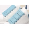 AMQ White &amp; Blue Tiny Dancer Oversized Sneakers