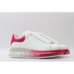 AMQ white &amp; red oversized sneakers