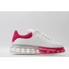 AMQ white &amp; red oversized sneakers