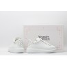 AMQ oversized white sneakers with siL*Ver-finished hammered stud